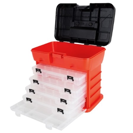 Fleming Supply 4Tray Parts and Tackle Toolbox